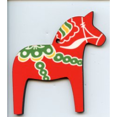 Red Dala Horse Magnet
